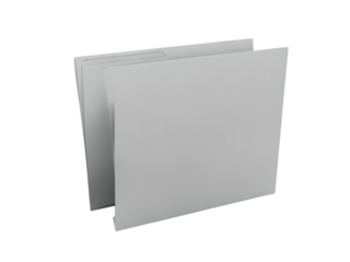 office folder isolated on transparent background 