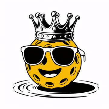 Cartoon Pickleball