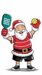 Pickleball Santa