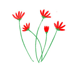 flowers in the shape of heart