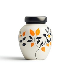 decorative candle jar 3D render