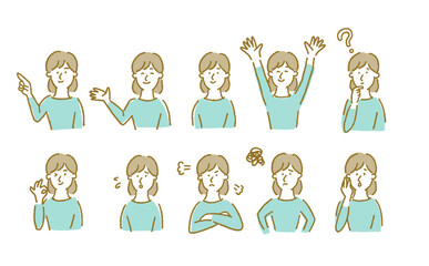 女性のイラスト