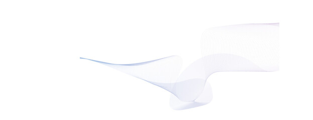 Abstract wavy lines flowing curve gradient color on transparent background. Abstract white background colorful lines. modern wavy stripes on white background isolated.