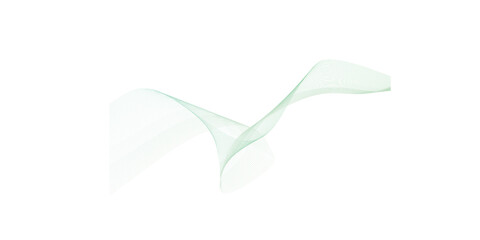 Obraz premium Wave lines smooth flowing dynamic isolated on white background. Technology, digital, communication, science, music concept vector background illustration.