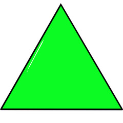 Triangular holes placed on a white background.