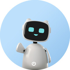 Obraz premium Robot waving its hand