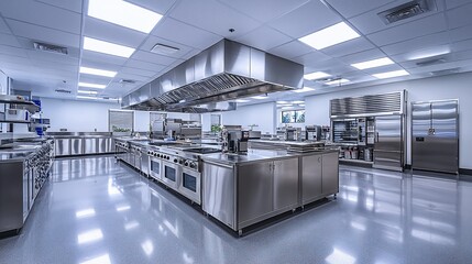 Modern Commercial Kitchen Interior