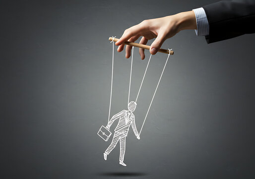 The Invisible Strings of Control A Metaphorical Depiction of Manipulation and Power Dynamics in the Corporate World