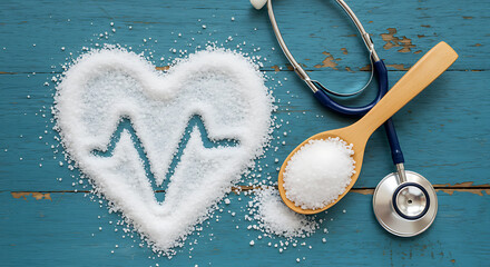 Heart Health Risks Associated with High Salt Intake: A Visual Representation of Sodium's Impact on Cardiovascular System