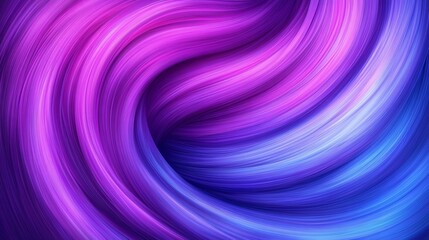 Obraz premium Abstract swirling vibrant purple and blue color vortex.