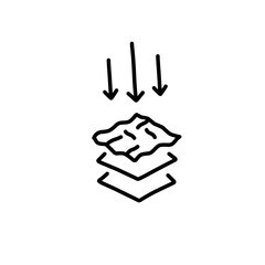 line icons related to fabric features