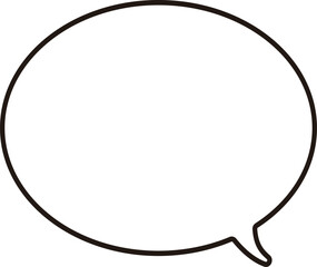 シンプル　ふきだし　まんが　アイコン　線　雲　フレーム　あしらい　飾り　イラスト素材