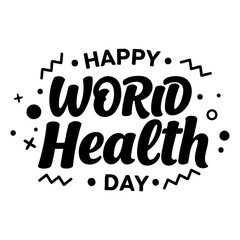 Fototapeta premium World Health Day graphic, marketing/education