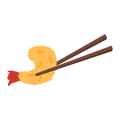 tempura japanese food illustration