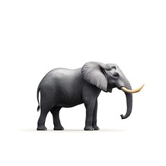 Fototapeta premium elephant 3D render