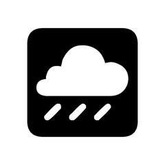 Rain public signage icon