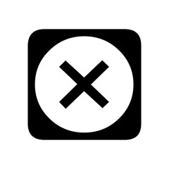 Obraz premium Cross public signage icon