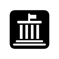 Government public signage icon