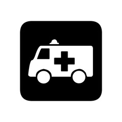 Ambulance public signage icon