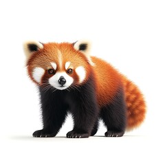 red panda 3D render