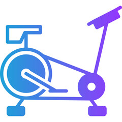 Run glyph gradient icon