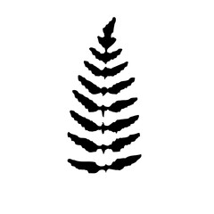 Monochrome Abstract Tree Silhouette on White