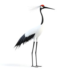 Fototapeta premium crane bird 3D render