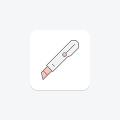 Paper Knife, vector, pixel perfect, illustrator file