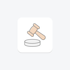 Auction Hammer, vector, pixel perfect, illustrator file