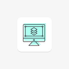 Fototapeta premium Layers, vector, pixel perfect, illustrator file