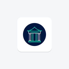 Themed Art Pavilion, vector, pixel perfect, illustrator file