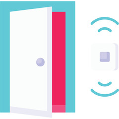 Open Door Sensor Illustration