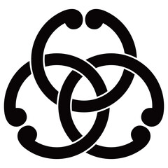 家紋です。三つ組合い鐶といいます。 © じゅん