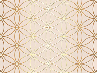 Fototapeta premium Elegant minimalist pattern with delicate gold tone for modern decor and design.