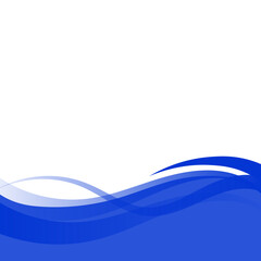 Obraz premium Elegant Wave Footer
