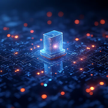 Exploring quantum computing innovations digital realm visual illustration futuristic abstract tech