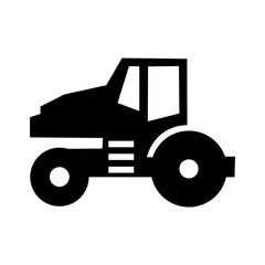 tractor isolated on white