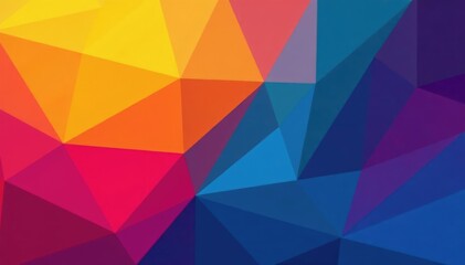 Abstract geometric shapes, vibrant hues for social media, seamless, stylish