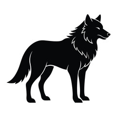 vector illustration of a wolf