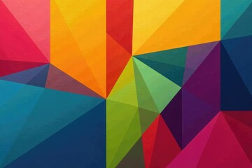 Geometric abstract shapes in bold color blocks, decor, color
