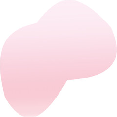 pink abstract form isolated with gradient and curves