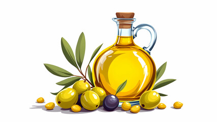 Olive oil and olives