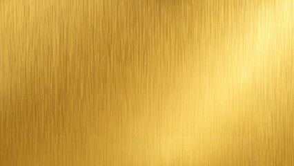 Fototapeta premium Golden metallic background with brushed vertical texture