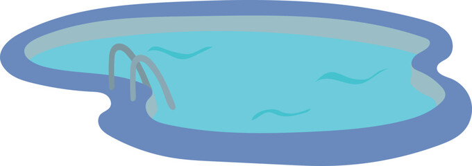 Swimming pool illustration