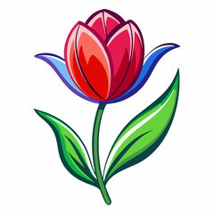 Tulip Vector Illustration | High-Quality Floral Clipart for Digital & Print Designs