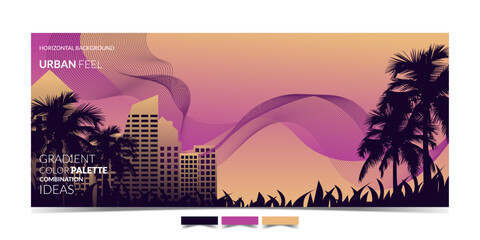 BACKGROUND 524 WITH MODERN ABSTRACT CITY LANDSCAPE FOR BRAND IDENTITY, PRESENTATION AND A LOT OF DESIGN NEEDS