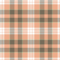 Modern Iridescent Pale Salmon Seamless Tartan Textile Design