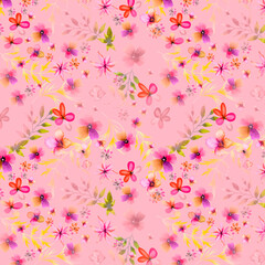 all over design. digital print design. Flower design.all over print.Watercolor iris flowers and abstract illustration. Seamless pattern. Summer, spring design for wallpapers, lights, textiles, texture