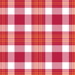 Modern Seamless Tartan in Deep Rose Red tones Textile Design Variant 2210