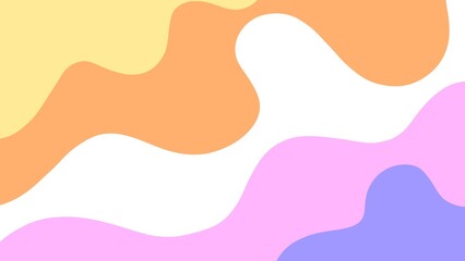 Aesthetic background with organic waves in pastel colors